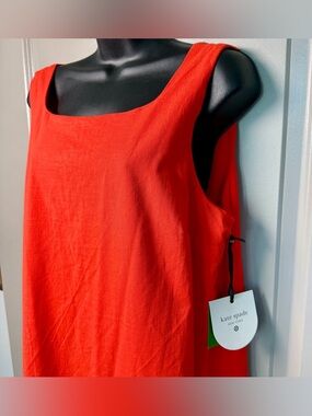 Kate Spade New York for Target Linen Shift Dress | Size L | Red | NWT